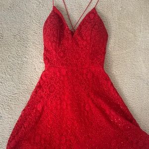 Red homecoming/ formal Dress